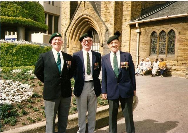 Tommy Sleith (centre) and. two others  in Fort William