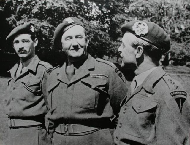 ??, Lieut. Col. Charles Vaughan, Captain Donald Gilchrist