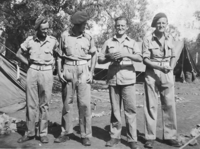 Ptes. Joe Lavin, Ted Crowe,  Ernie Mather, Fred Mather