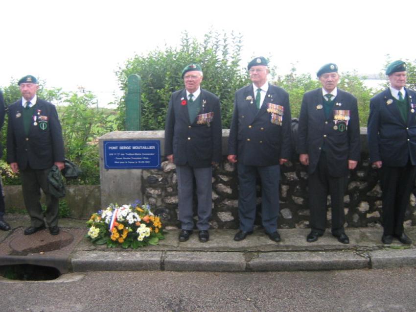 A  plaque for French commandos kia 19/8/1942.