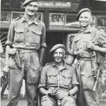 Philip Johns (right) and 2 others, No 5 Cdo. India 16/4/44