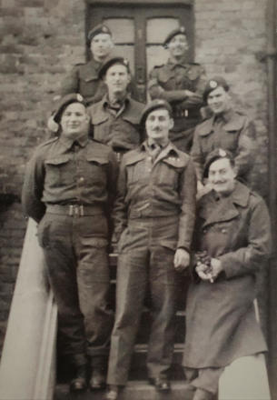 Geoff Knight, bottom right, and others from 41RM Commando