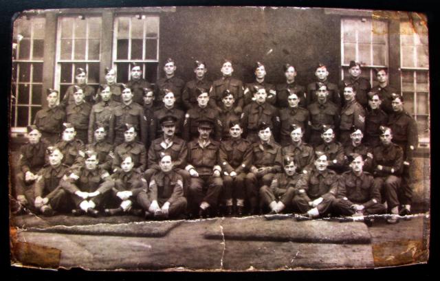 Officers- WO1s & Sgts No1 Commando-back row 3rd from left Sgt Durrant VC.