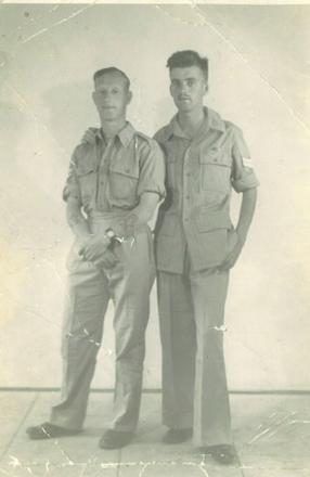 Bdr. James Elliott on the left