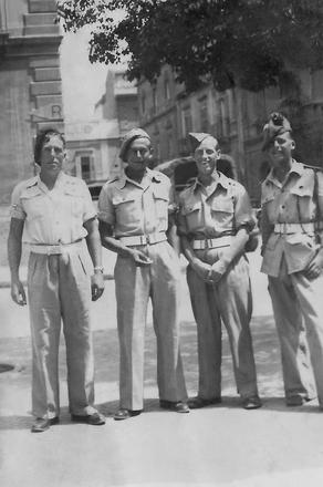 James Elliott (3rd from left) 1945