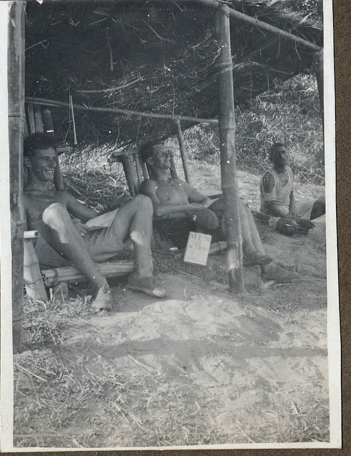 Capt. John Bowyer (on the right) and another, Silchar,  Assam 1944