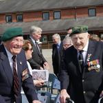 40RM Commando veterans Jeffrey Broadhurst and Laurie Southall, Norton Fitzwarren, April 2019.