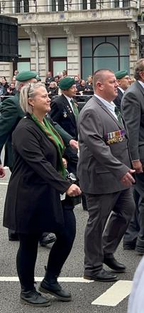 Sharon and Mark Heard at The Cenotaph, 2022