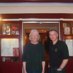 Cliff Burnett & Stephane at Ouistreham. 7th June 2010.