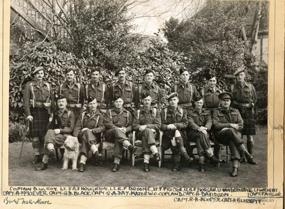 No. 4 Independent Company Officers at Sandwich 1940.