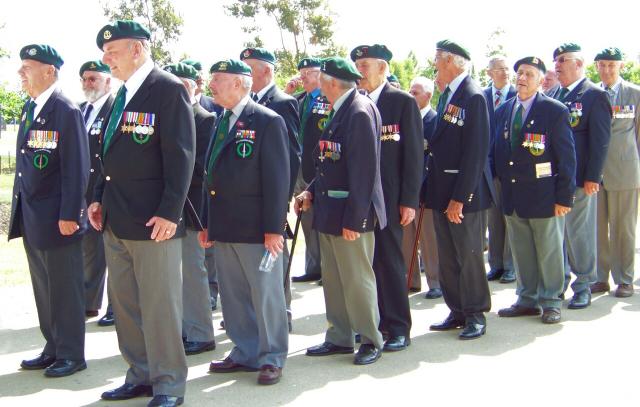 The Veterans form up.