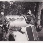 C/Sgt Jimmy Atkin and Bill with the RSM's car