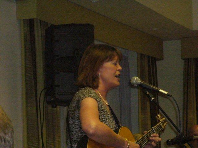 Isla St Clair singing up a storm on Saturday night