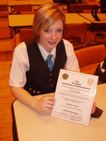 musician of the year Lochaber High school 2007