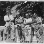 Four from 42 RM Commando. May 1945 India on leave