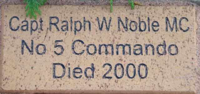 Capt Ralph W Noble, MC.