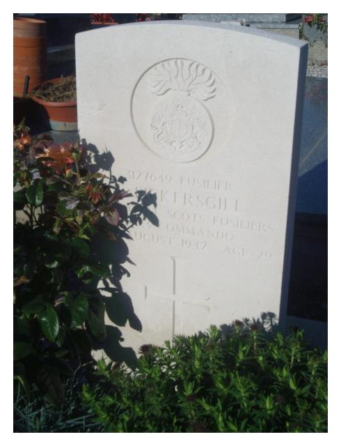 Grave of Fusilier Ernest Pickersgill