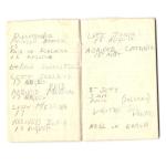 1943 - Actual  pages of the personal diary of Victor 'Dusty' Miller