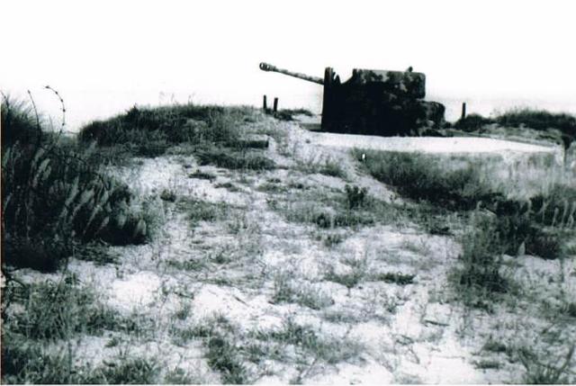 Captured German gun