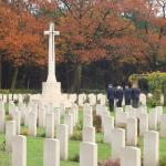 Bergen-op-Zoom War Cemetery - Veterans lay a wreath