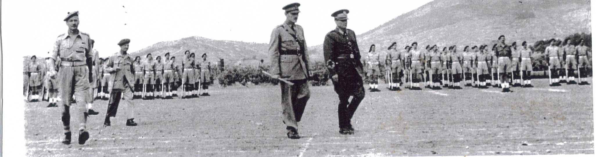 Marshall Tito inspects No. 2 Commando, June 1944