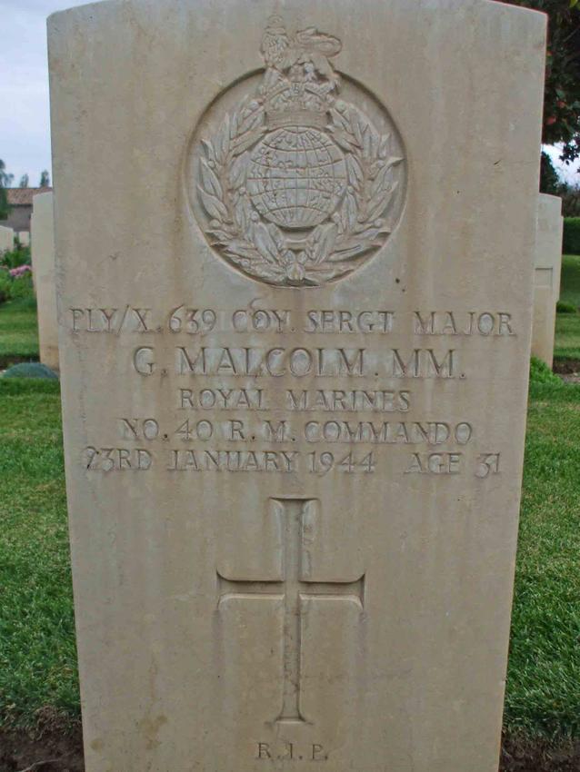 Company Sergeant Major George Malcolm  MM