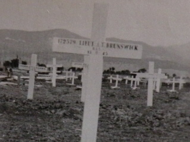 The grave of Lieutenant Arthur Brunswick