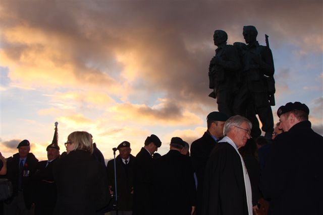 After the service at the Commando Memorial - 2