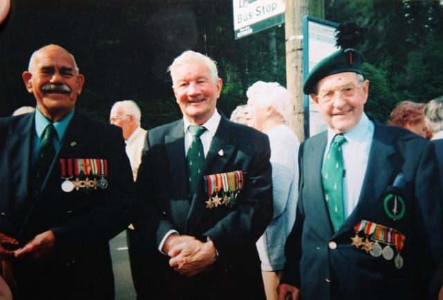 Reg Harmer DCM, George Dove, Len Mitchell