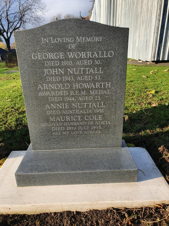 LSgt Arnold Howarth B.E.M., No.2 Commando - new family headstone 2022