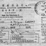 Air ticket for Fusilier Byron Jenkins (SSD1) issued July 1942