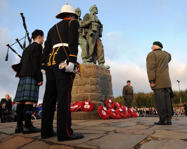 Service at the Commando Memorial, Spean Bridge - 25