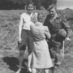 Lt. Col.Charles Newman, his wife Audrey, and Capt. Eric 'Bertie' Hodgson