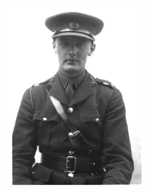 George More as a young Royal Engineers officer 1939