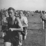 Denis Fuller (front) and others at a No 2 Cdo sports event September 1941