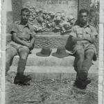 Israel Matza on the left with a friend