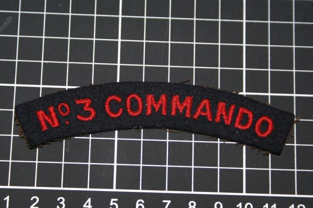 No. 3 Commando shoulder title-woven