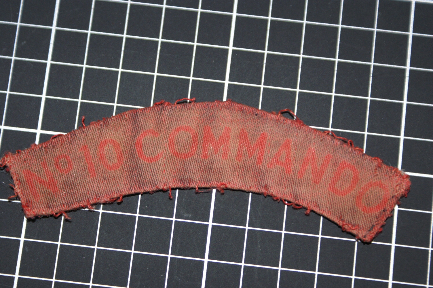 No10 IA Commando shoulder title-printed