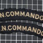 RN Commando shoulder titles-woven