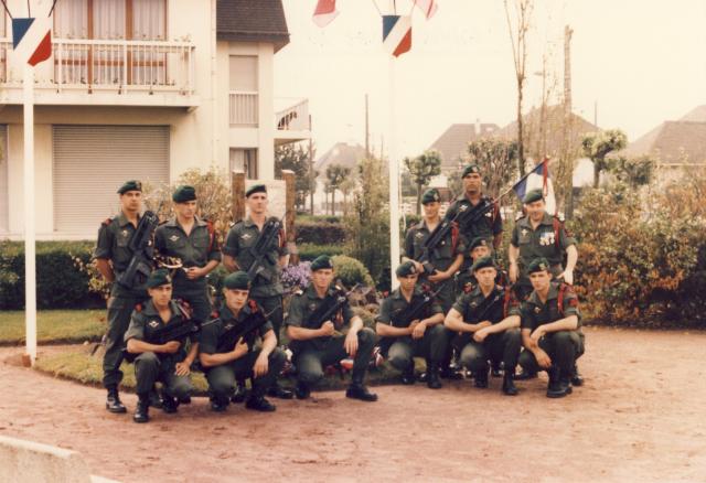 French Commando guard of honour