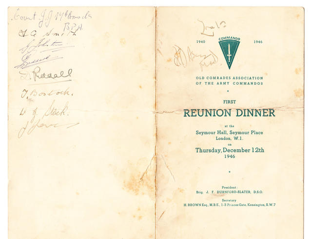 Old Comrades Association of the Army Commandos First Reunion Card - 1