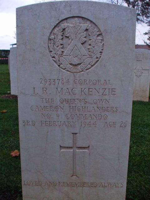 Corporal Ian MacKenzie