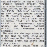 Report in the Western Daily Press 1 June 44 after Pte Hoskins was repatriated