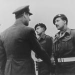 Lord Mountbatten,  Lt.Col. Stuart, and Captains Buckle,  John Sergeant and Ray Bolitho