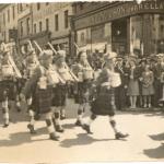 No.2 Commando 5 troop on parade  High Street, Dumfries 1941