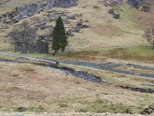 Approaching Plas Cwm Llan on the Watkin Trail