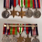 Medals front and reverse of L/Sgt Joe Rogers MM.