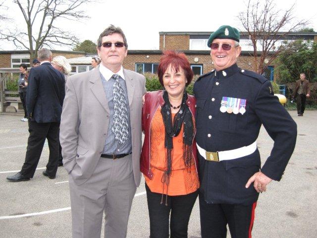 Ron and Bev Lain with Fred Davies.