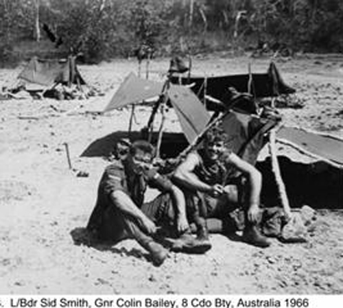 LBdr. Sid Smith and Gnr. Colin Bailey, 8 Bty Australia 1966