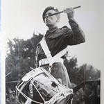 Drummer of the Commando Depot Pipes and Drums, Achnacarry